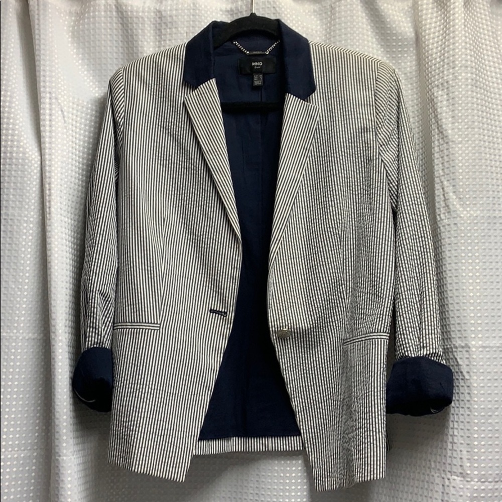 Pin Striped Linen Blazer